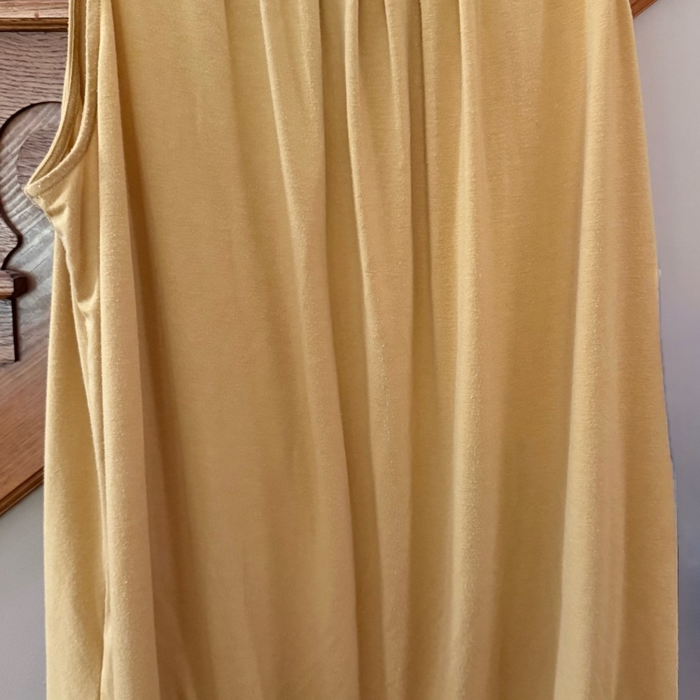 Sleeveless Mustard Yellow Top
